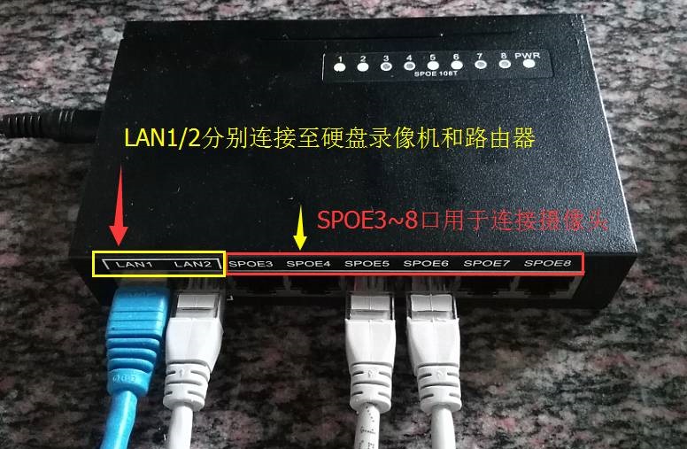 POE攝像頭接線方法 POE攝像頭接線方法